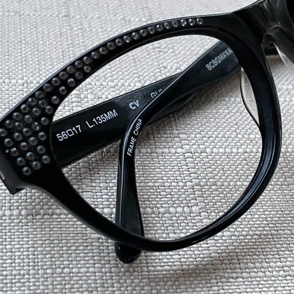 BCBGMAXAZRIA Women Sunglasses/Eyeglasses Frame GLIMMER Black 56[]17 135 - Picture 12 of 12